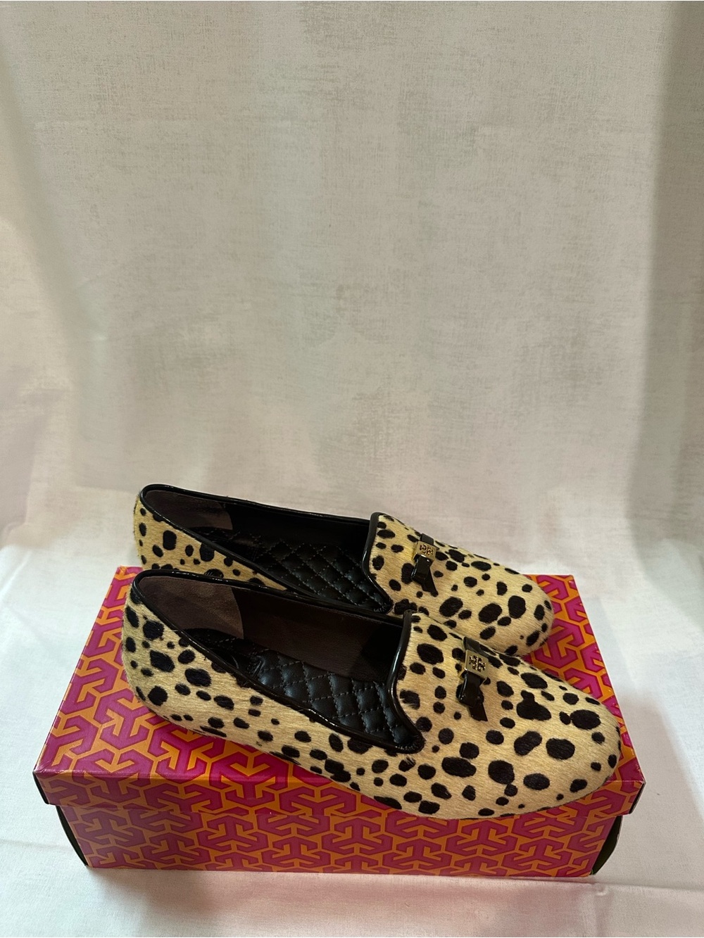 Tory Burch Chandra Loafer Cheetah Print Size 6.5